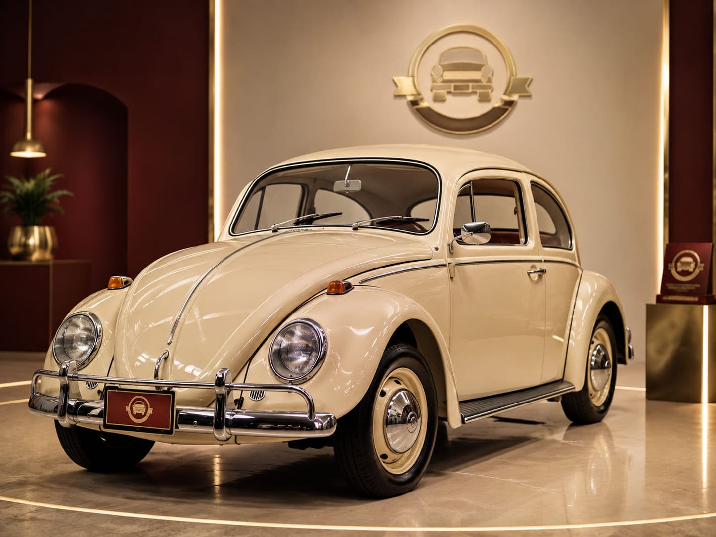 Volkswagen Fusca clássico em contexto de veículo de coleção