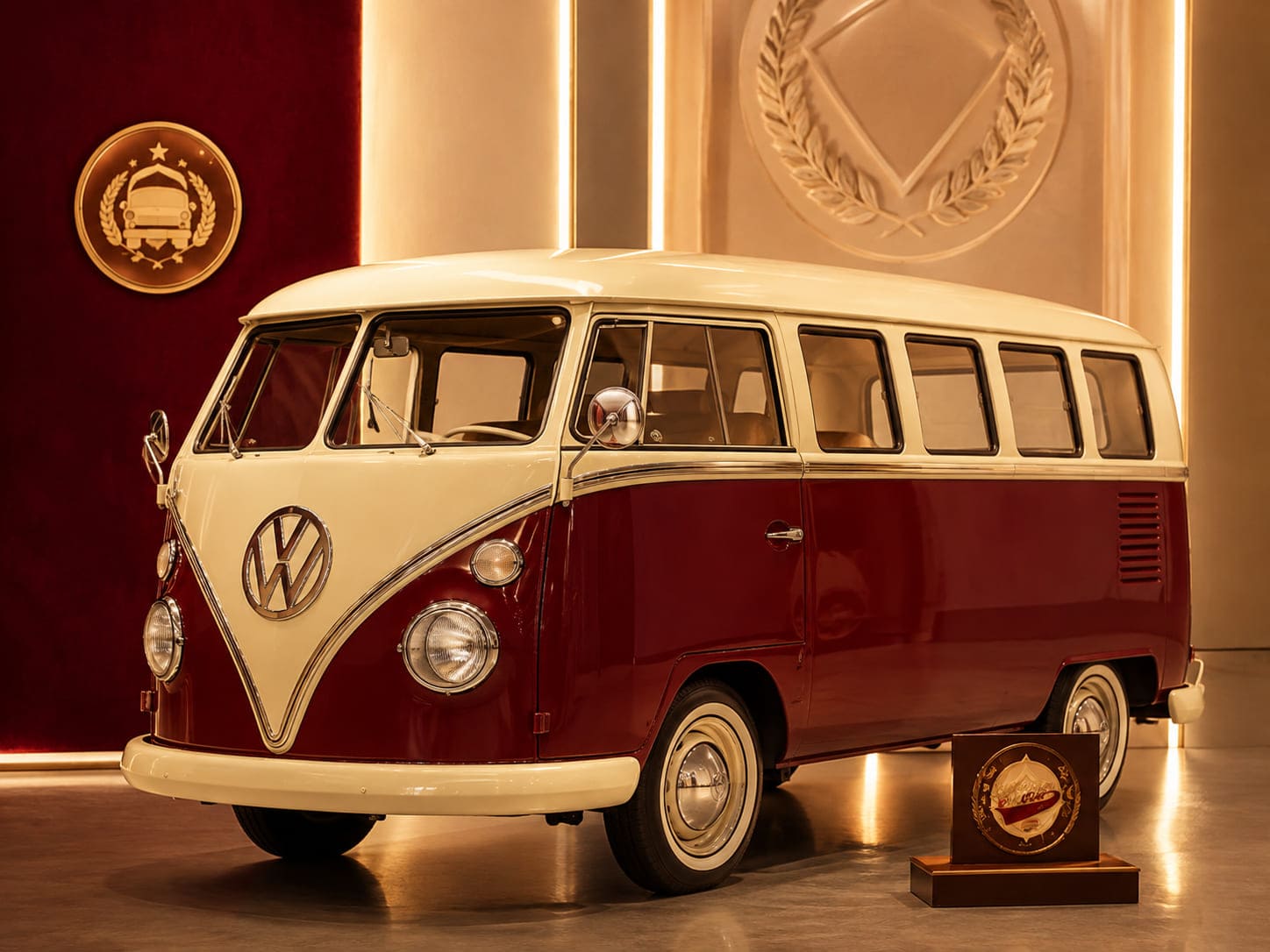 Volkswagen Kombi clássica em contexto de veículo de coleção