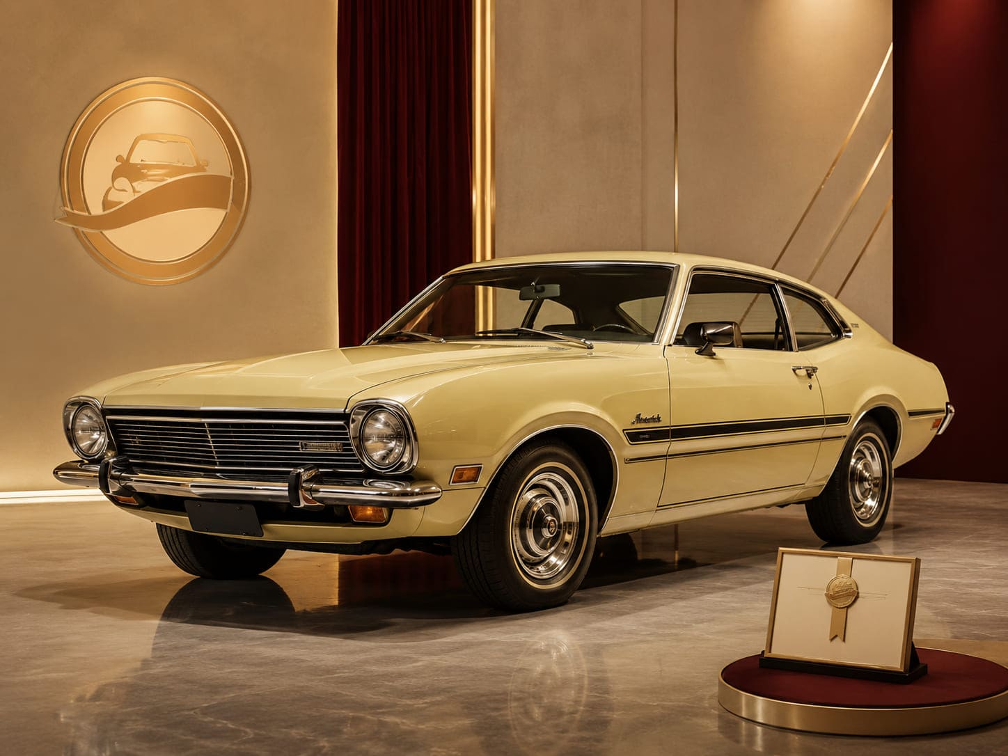 Ford Maverick clássico em contexto de veículo de coleção